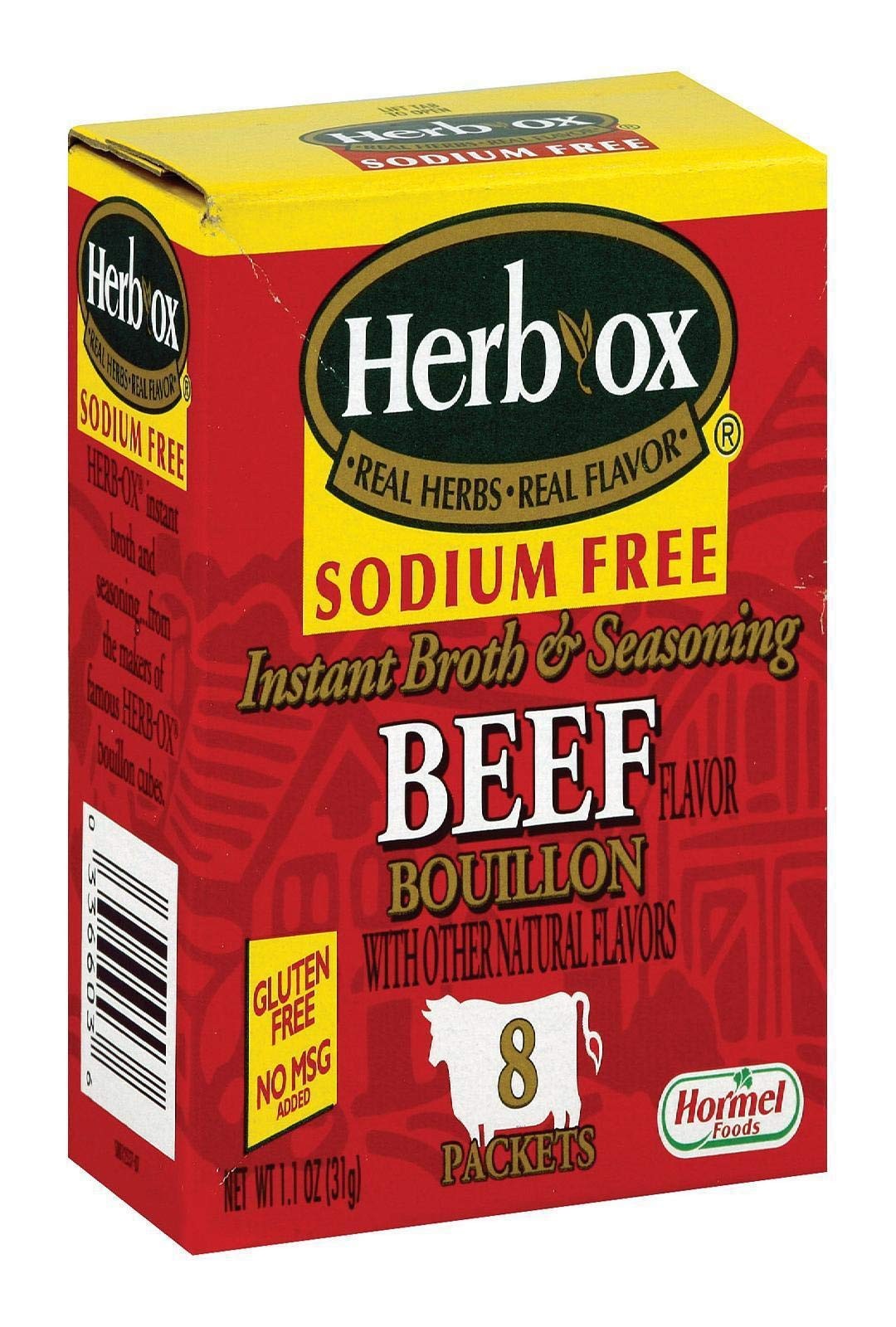 Herb-Ox Bouillon Packets Beef Instant Broth & Seasoning 1.1 ounce (Pack of 1)