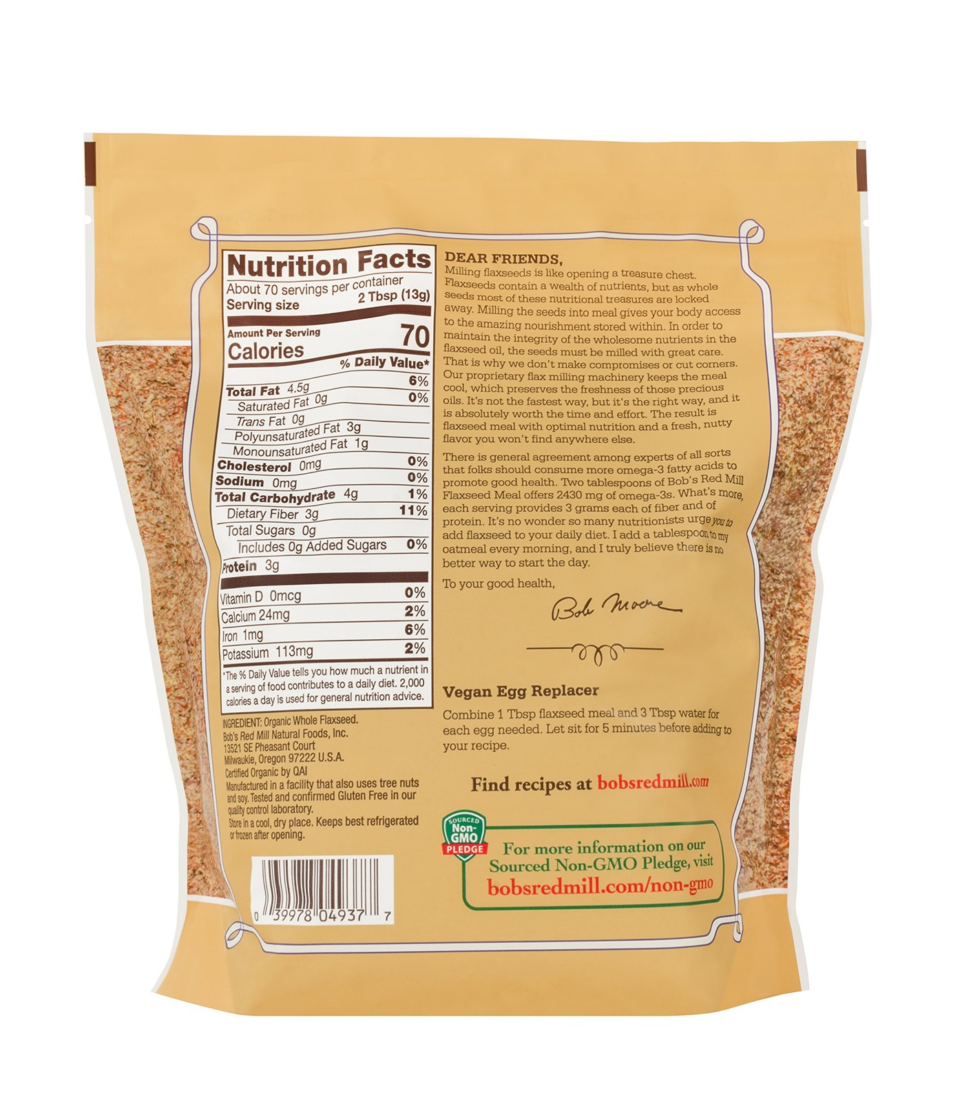 Organic Almond Flour Meal 32oz 4 Pack Baking Low Carb Keto Gluten Free