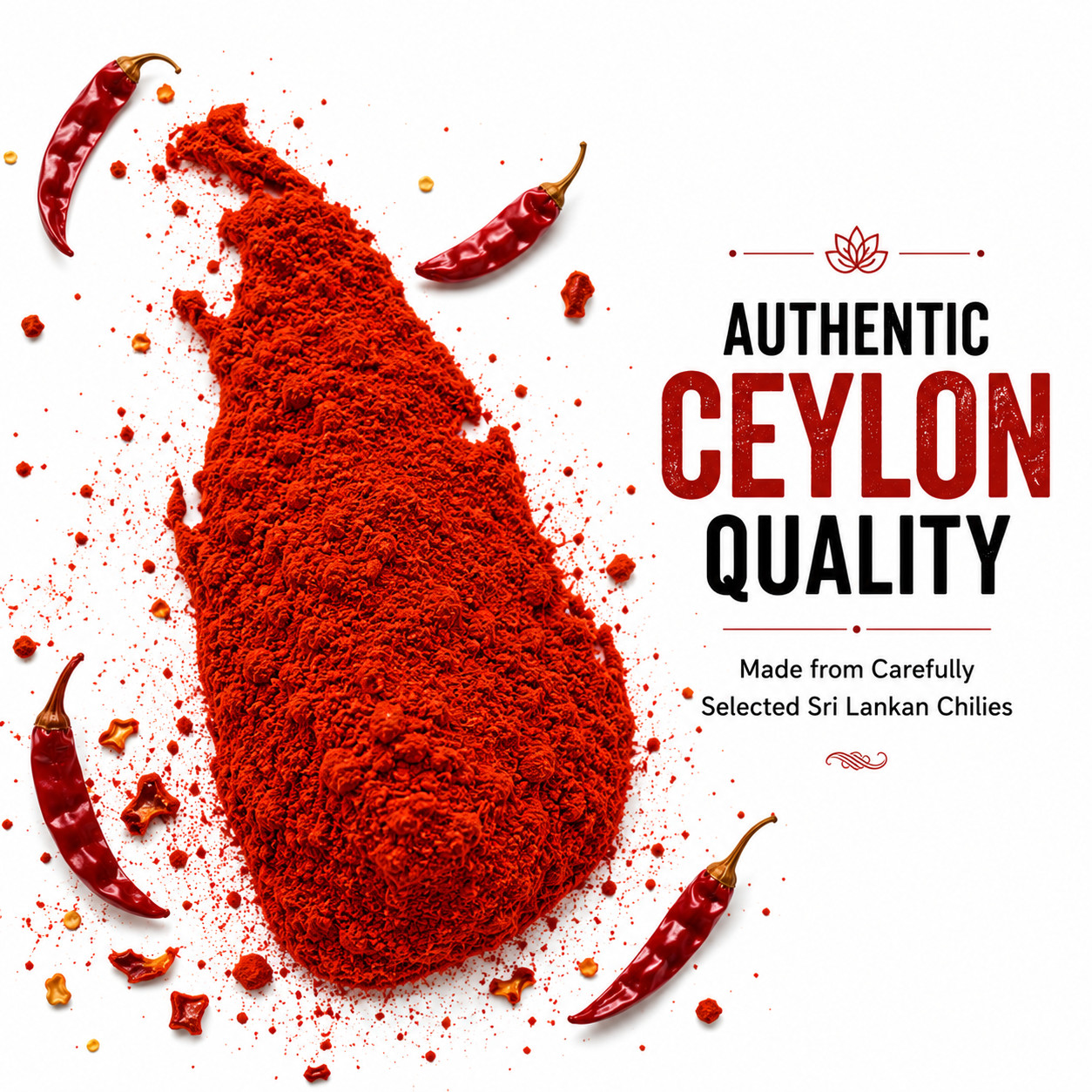 Premium Ceylon Chili Powder Pure Sri Lankan Spice 20g-500g Free Shipping