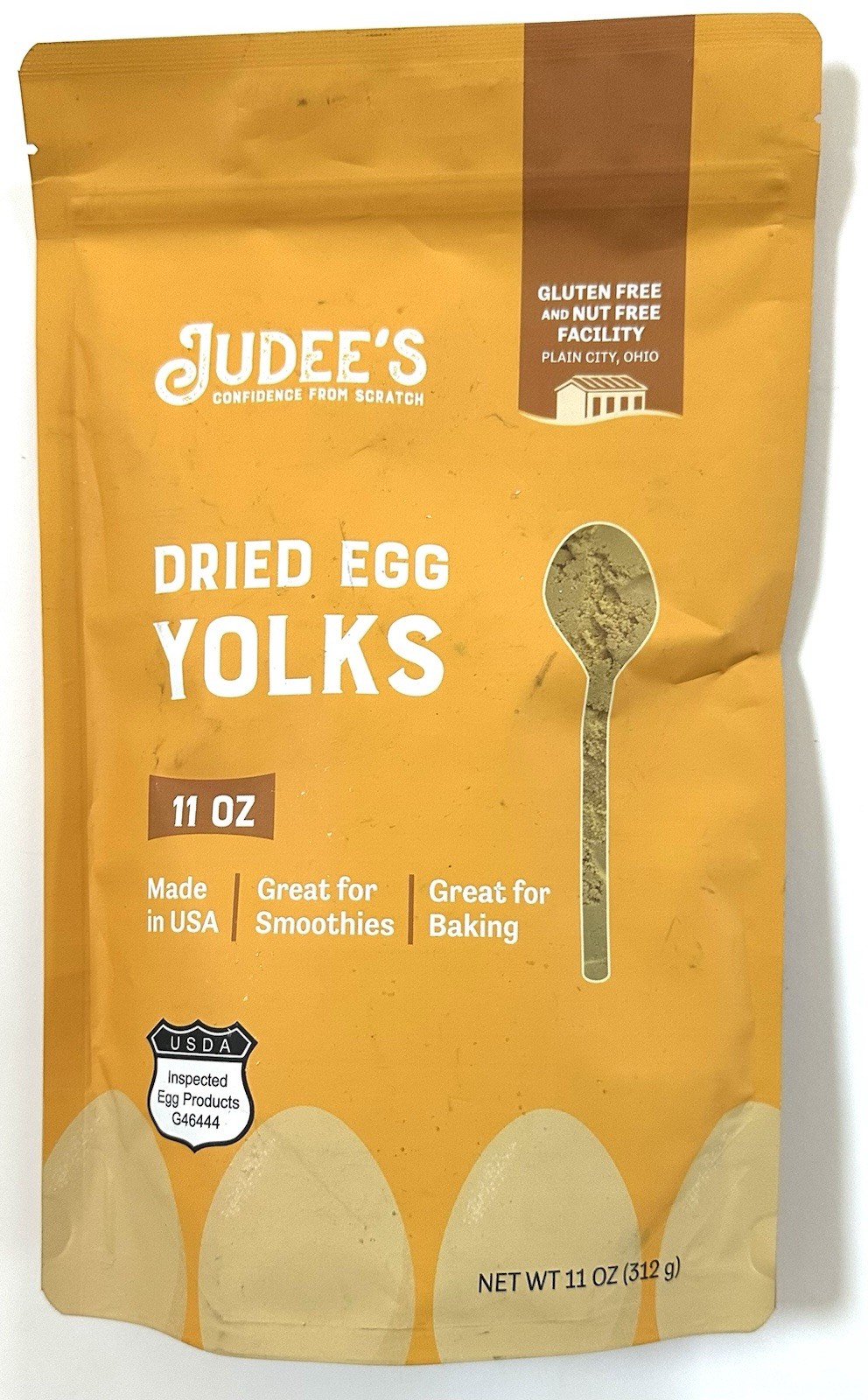Judee’s Dried Whole Egg Powder 11 oz, Baking Supplies Delicious and 100% Glut