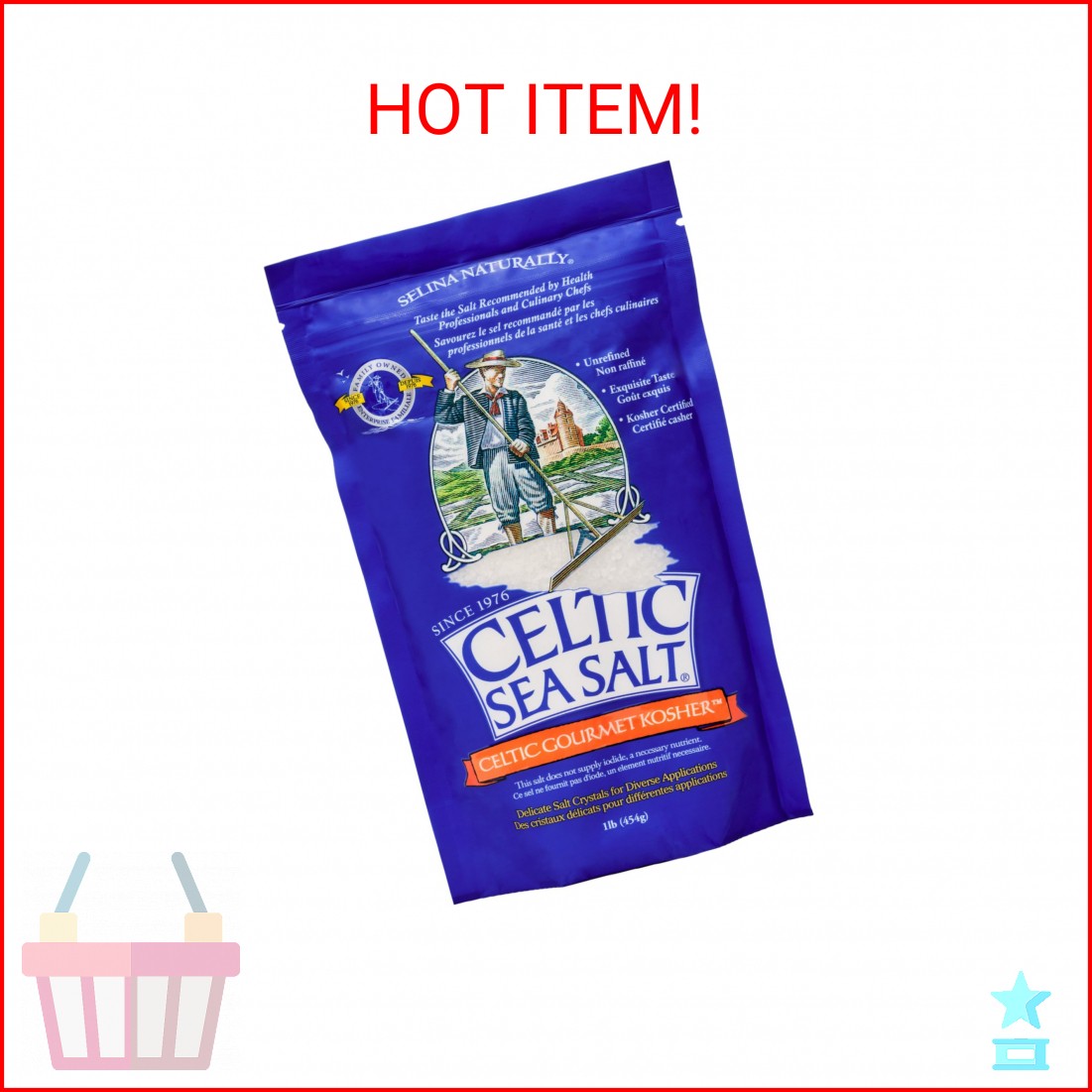 Celtic Sea Salt Kosher – Unrefined Sea Salt, Chef Trusted, Sustainably Harvested