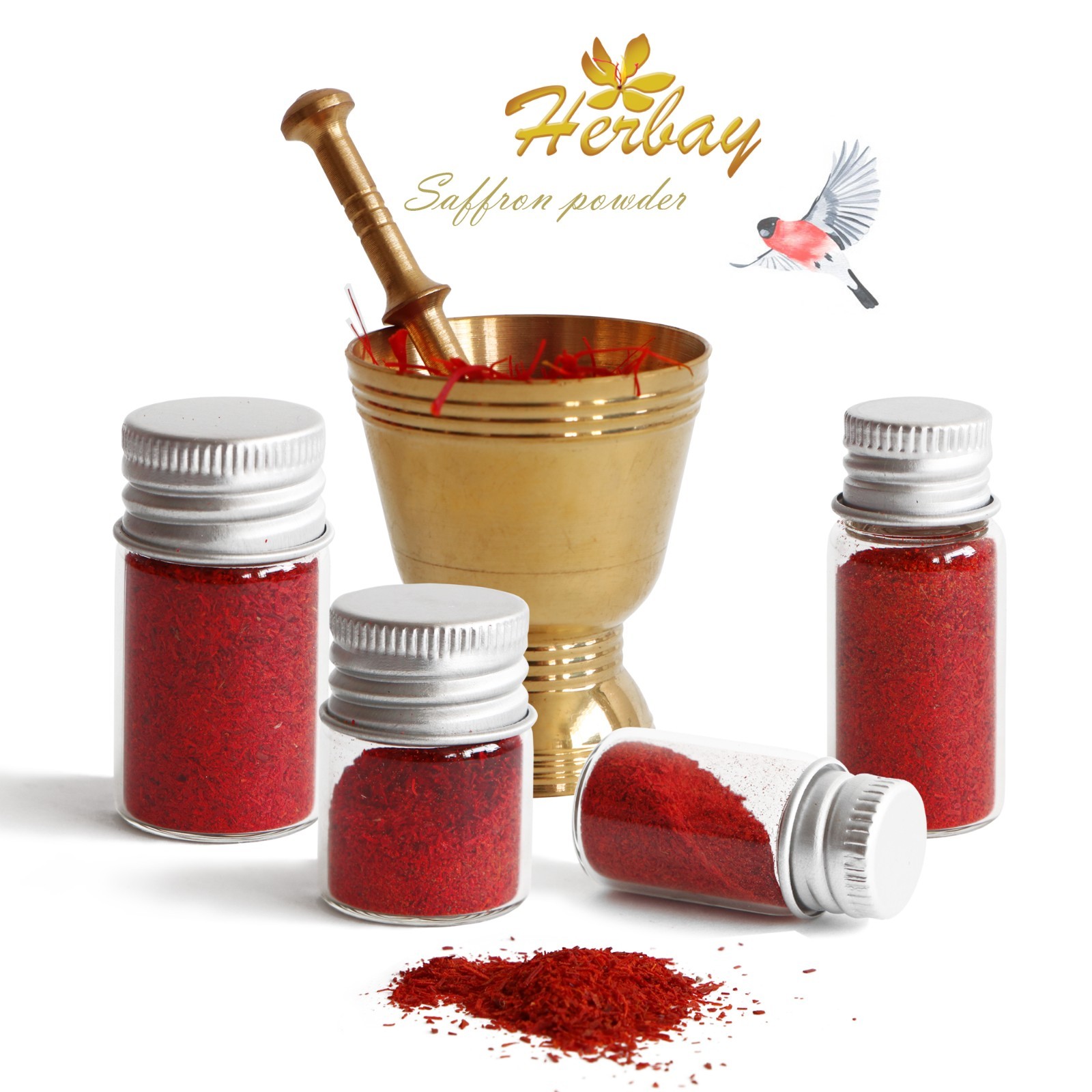 Herbay Saffron Powder – Premium Pure Saffron, No Additives – 3 gr